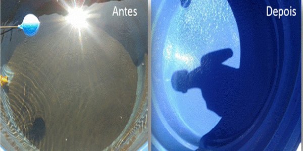 Limpeza profissional de caixa d'água